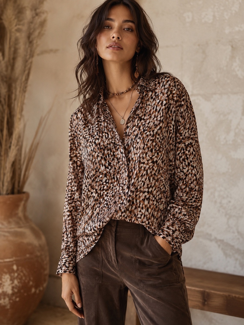 Johnny Was Calme Animal Print Size X-Small NWT